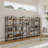 17 Stories Walnut Color large 4 Tier Display Etagere Bookcase