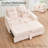 Naykin 2-Person Faux Fur Sofa Bed with Removable Cushion Cover-1034732968-1017162313