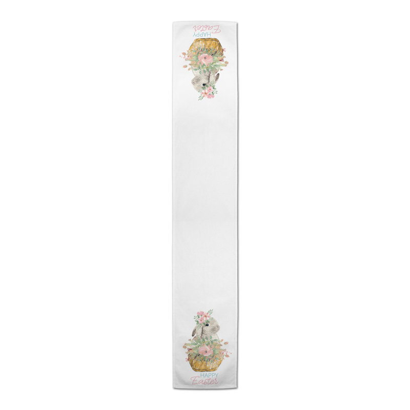Chastyn Rectangle Easter Polyester Table Runner, 72" x 16"