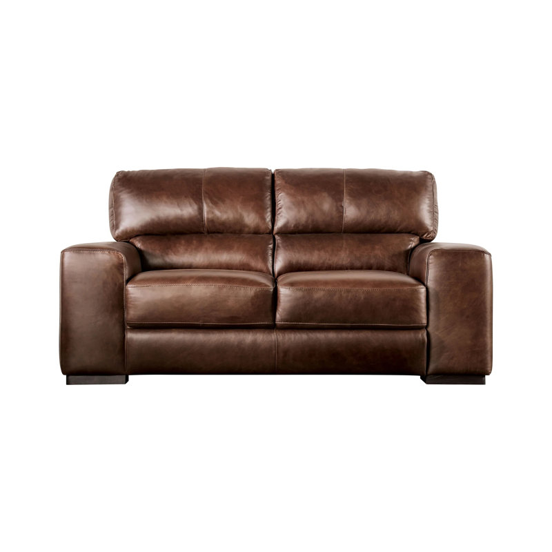 Causeuse transitionnelle l 70,4 po, cognac, Cognac