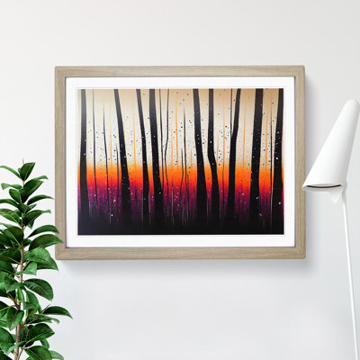 Splashed Forest Vol.4 Abstract - Framed Print