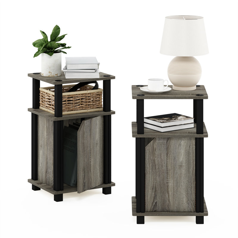 Margarida End Table Set, French Oak, 2