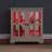 LED Curio Display Cabinet With Adjustable Shelves, Retro Design Quality Showcase For Home Decor And Organization-605095396
