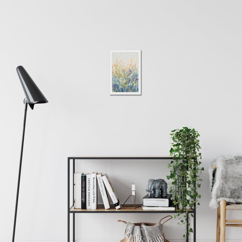 Wildflower Panel I by Timothy O' Toole - Wrapped Canvas Painting Print, 34cm H x 24cm W, White Framed Paper Print