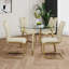 Table ronde en verre de style moderne