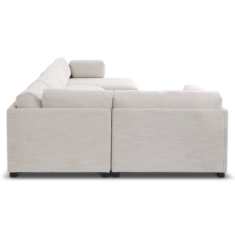 Bernhardt Parker 5-Piece Fabric Sectional, Right Hand Facing