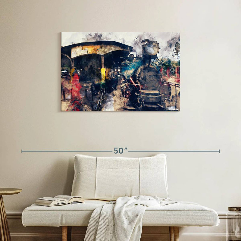 Mehar Steam Train, 24" H x 36" W