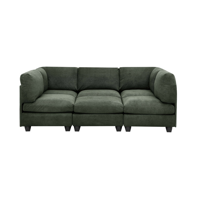 6 - Piece Upholstered Sectional