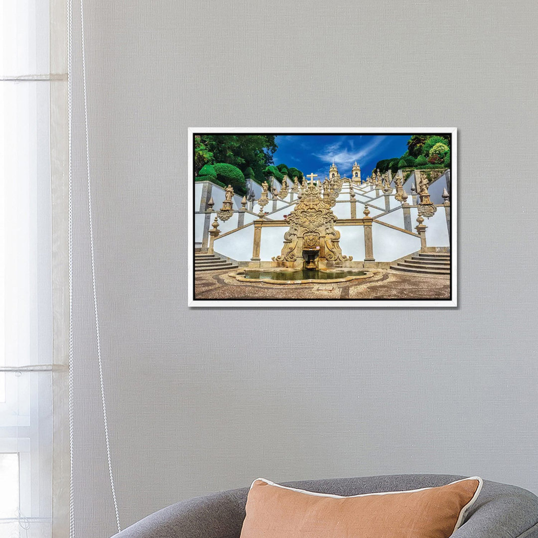 Portugal, Braga. Bom Jesus Do Monte von Terry Eggers - Galerie-verpackte Leinwand Giclée auf Leinwand