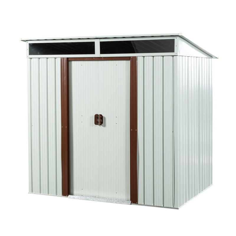 Abri de jardin moderne Forma en acier électrozingué et panneau transparent Endurance