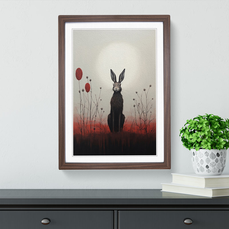 Hare Minimalism No.3 - Framed Print