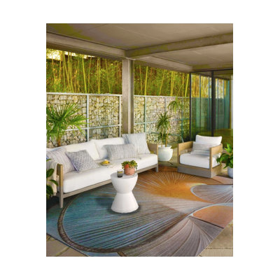 Bright Geometric Pattern And Washable Carpet