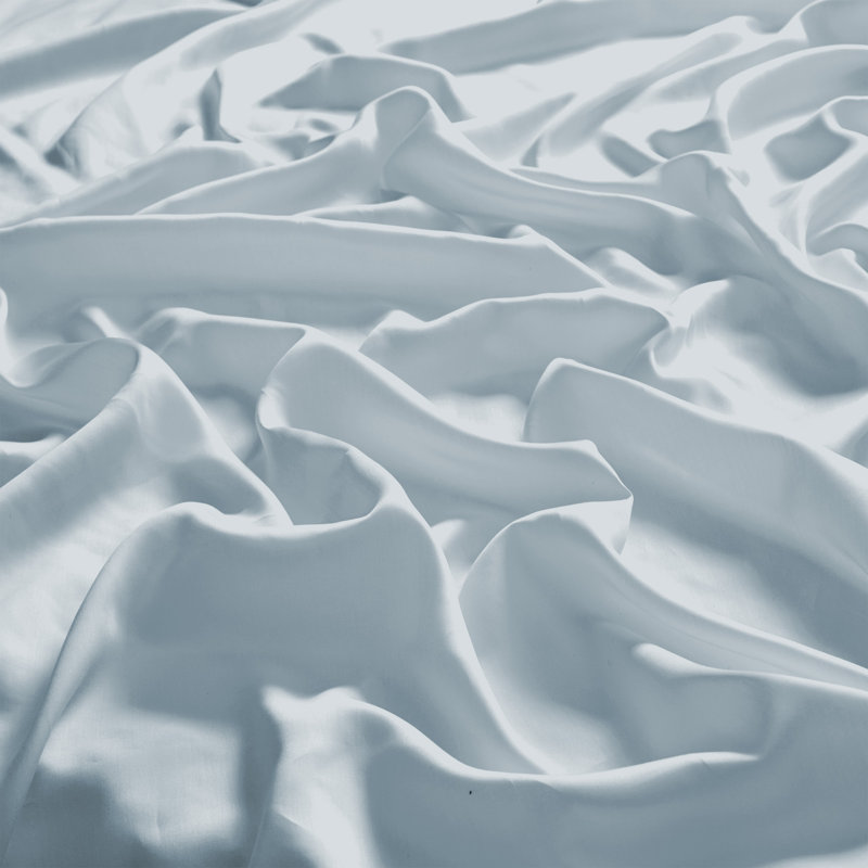 Misty Blue Twin Lyocell Sheet Set with Pillowcase