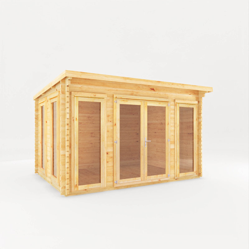 Mercia 13ft x 10ft Studio Pent Log Cabin (44mm)