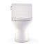 TOTO Redington One-Piece Elongated 1.28 GPF WASHLET+ and Auto Flush Ready Universal Height Toilet with CEFIONTECT and SS124 SoftClose Seat, Bone - MS672124CEFG#03-1306761241-1306761240