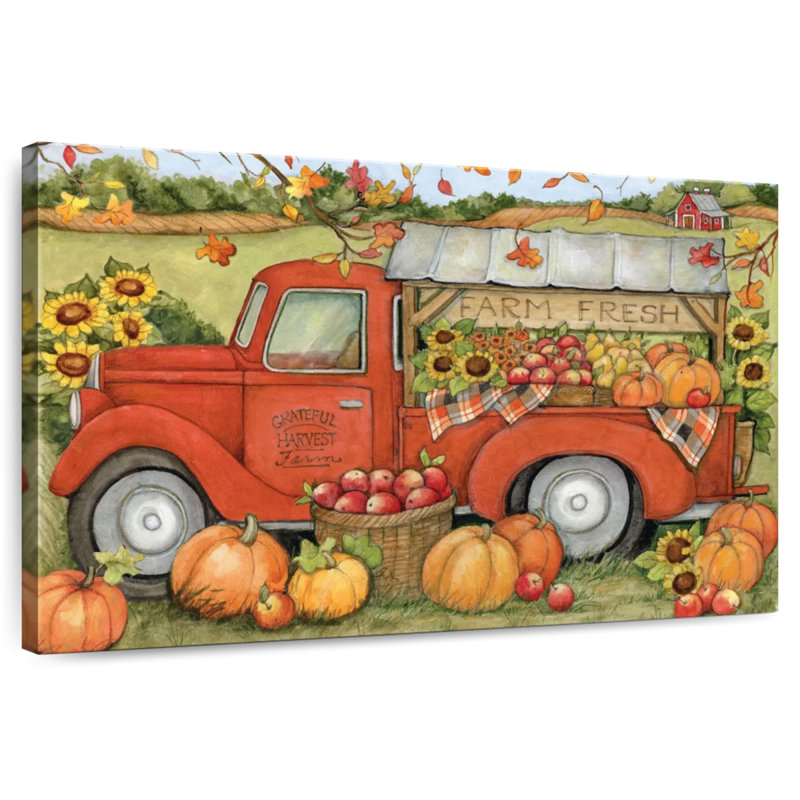 Camion orange Mehar Harvest II, H 30 po x l 45 po