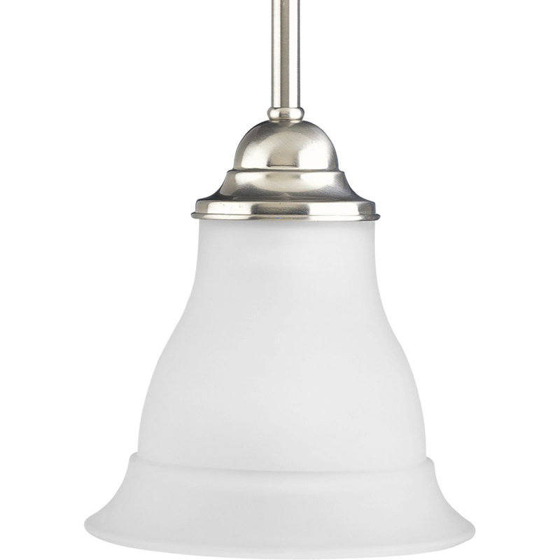 Wanette 1 - Light Single Pendant, Brushed Nickel, E26/Medium (Standard)