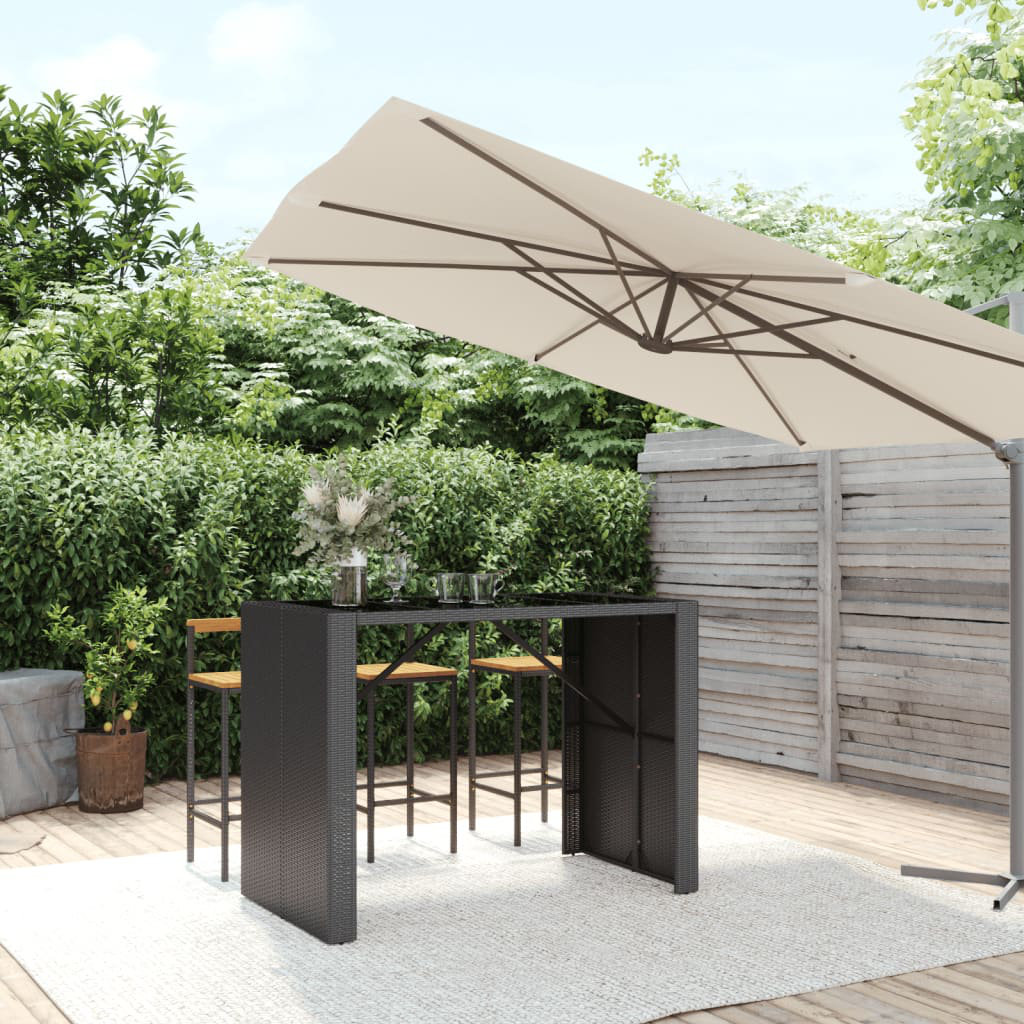 Lavel Rectangular Metal Outdoor Bar Table , cm W 80cm cm D