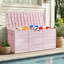 Coffre de terrasse en plastique avec roulettes 75 gallons Winado-110842566
