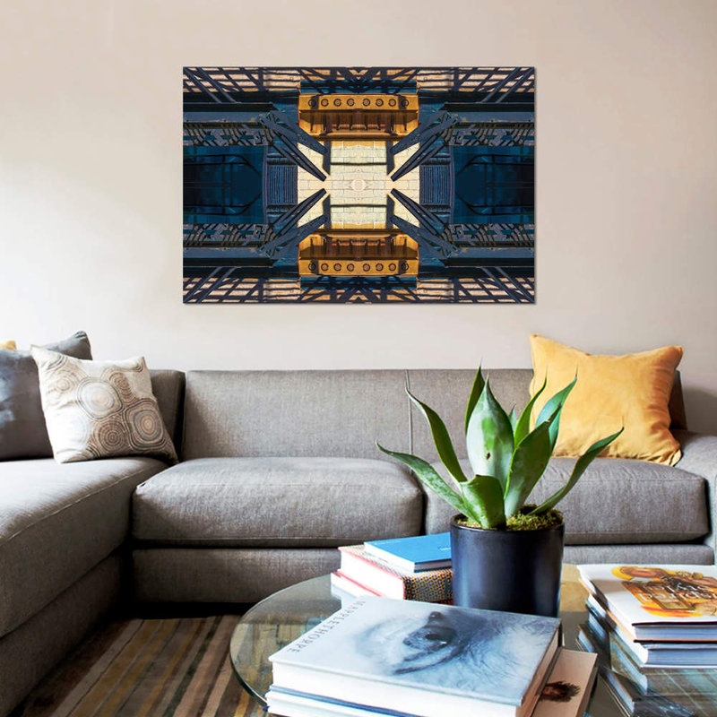 « abstract photomontage no 19 », reproduction d’impression sur toile, H 8 po x l 12 po x P 0,75 po