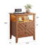 50cm W Manufactured Wood Bedside Table