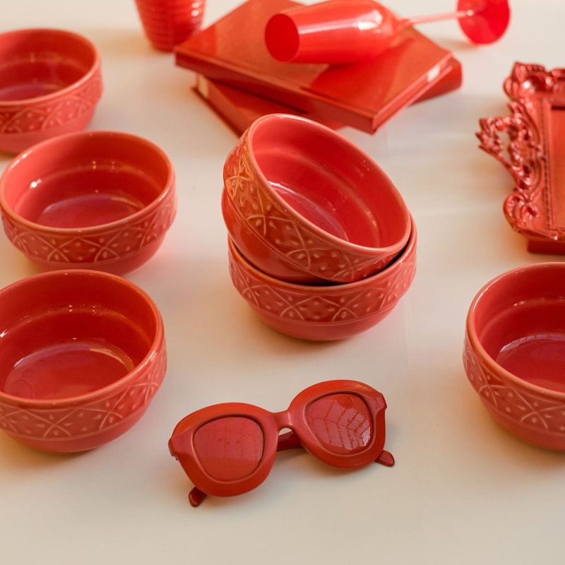 Amoriana 17 oz. Large Dinner Soup Bowl, Coral