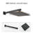 Wall Mounted 12 - Inch Matte Black Brass Shower System With Adjustable Head, Single Lever, And Construction Combination Lever Handle, Water Flow, Modern Design