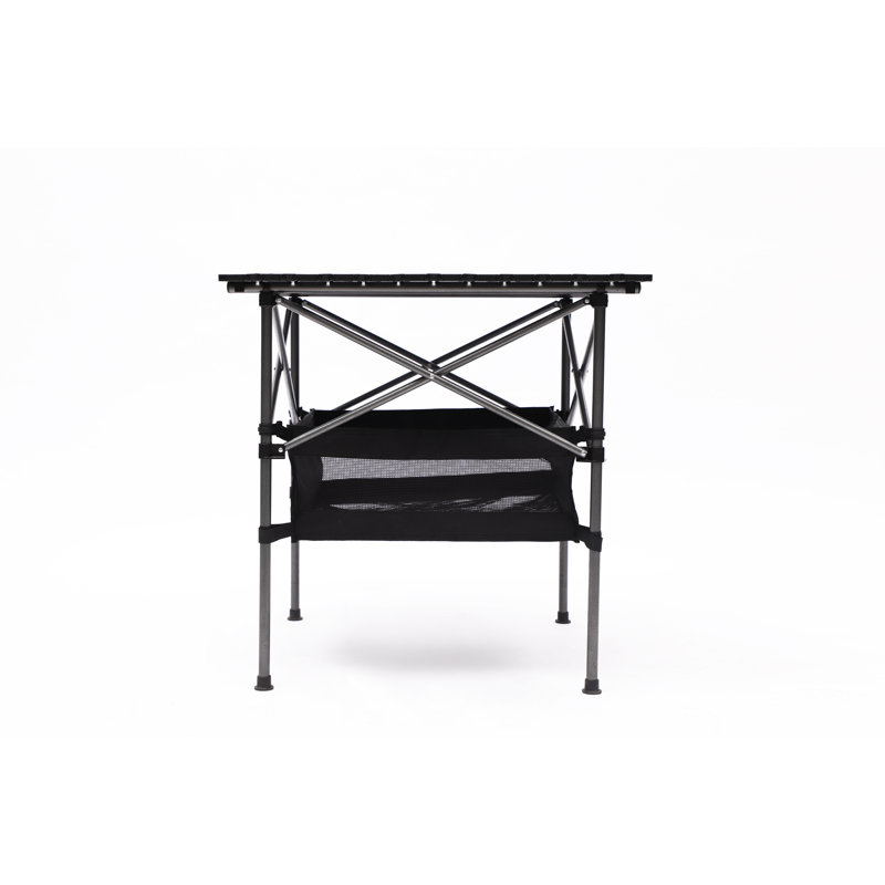Ensemble de table pliante d'extérieur et 2 chaises, ensemble de table de camping en aluminium avec chaises en tissu Oxford, ensemble de pique-nique portable, vert