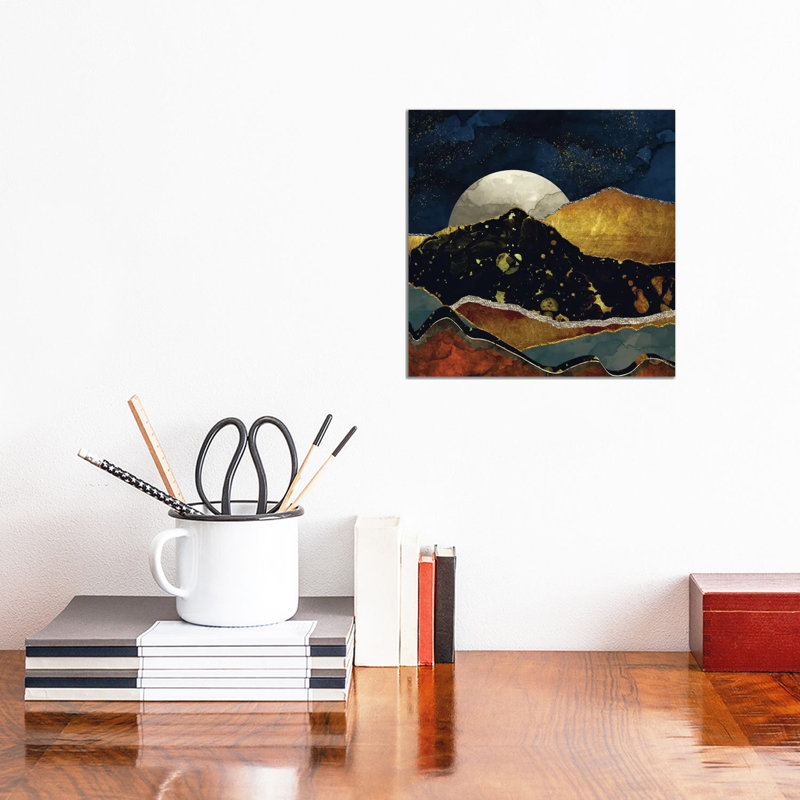 Nuit de bronze SpaceFrog Designs, H 12 po x l 12 po x P 0,75 po, Pas de tapis, Toile tendue