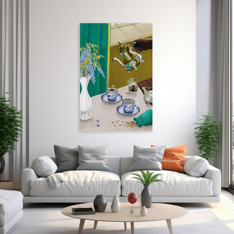 «I Despise English Tea», art mural rétro, H 60 po x l 40 po