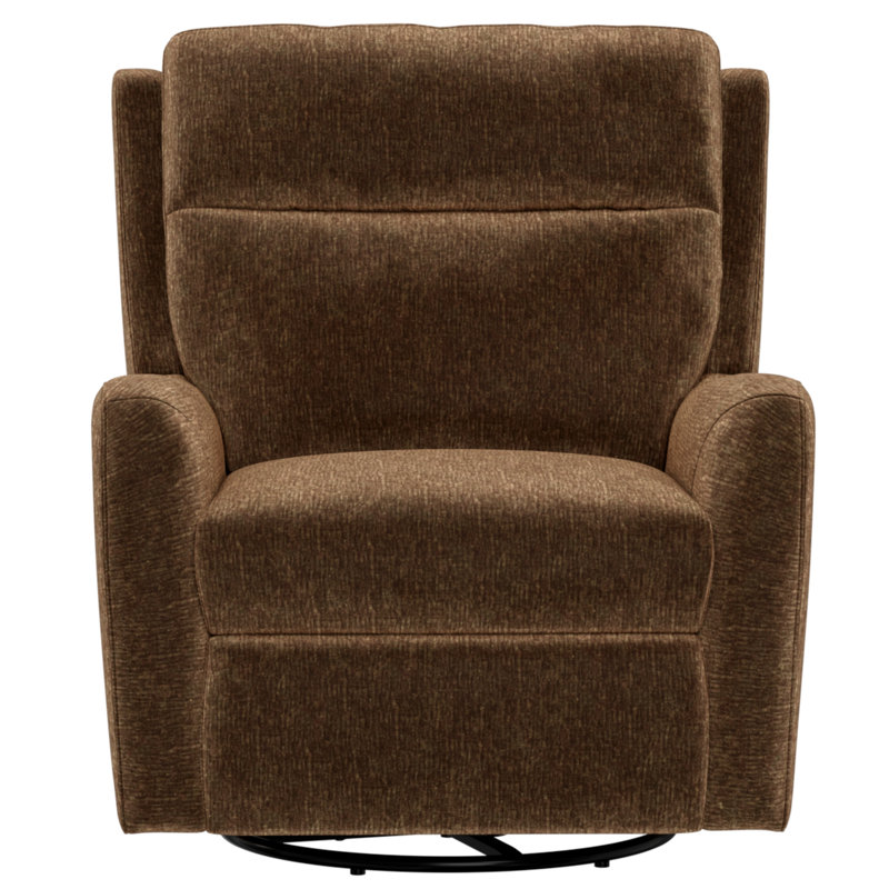 Fauteuil inclinable pivotant brun foncé, Brown