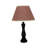 Chelsea-May Cody Resin Table Lamp with Small Red and White Check Shade