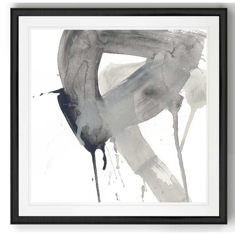Swath I - reproduction sur toile tendue, Cadre noir, H 26,5 po x l 26,5 po x P 1,5 po