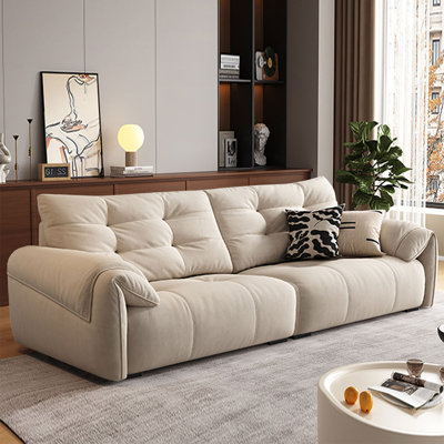 Canapé modulaire en polyester clair kaki clair