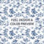 Ensemble de literie 6 pièces Modern - Toile bleue délavée avec taies décoratives et coussins décoratifs-132020255