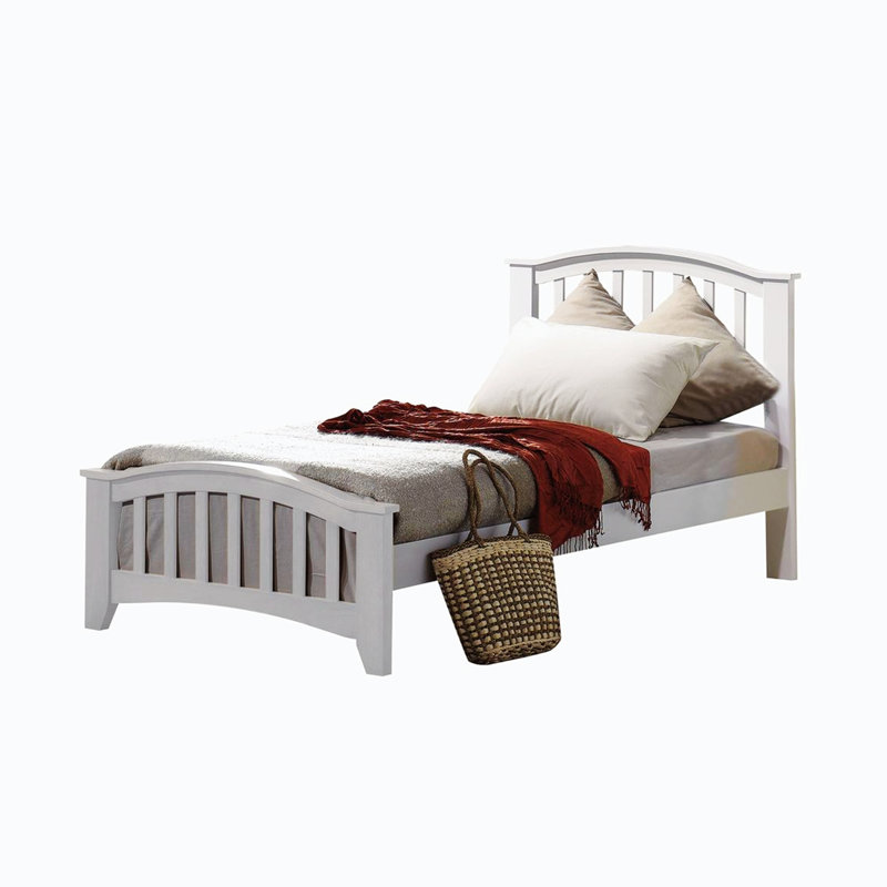 Cadre de lit 39,13 po Adker, Blanc