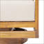 Méridienne d'extérieur pivotante, finition teck avec coussin beige