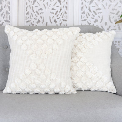 Embroidered Cotton Pillow Cover
