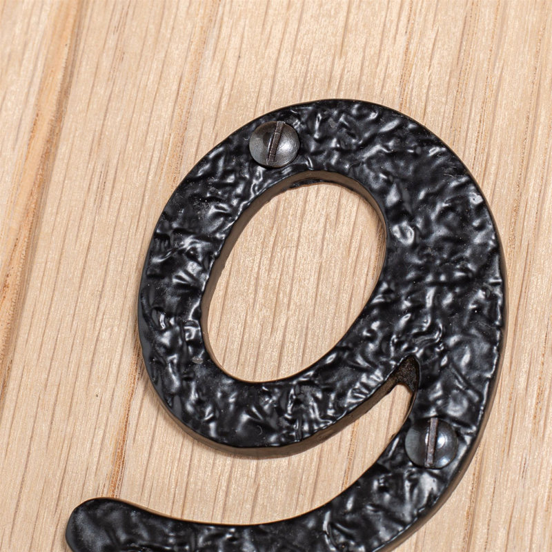 7.6cm H Iron House Number