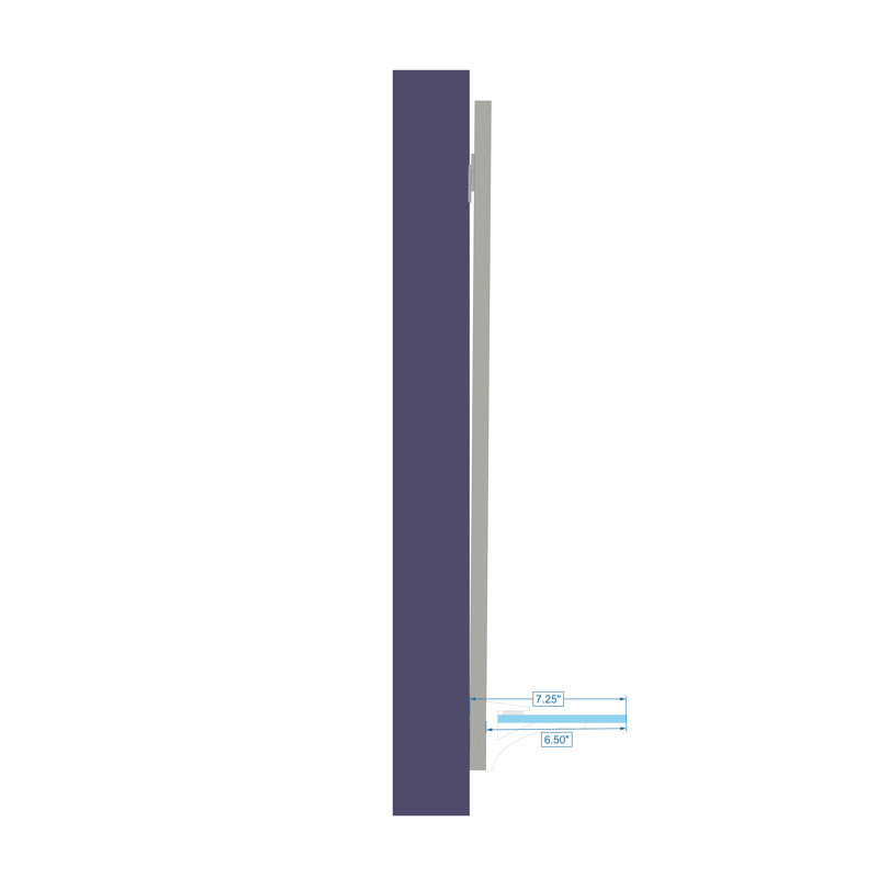 Benney Solid Wood Flat Wall Mirror