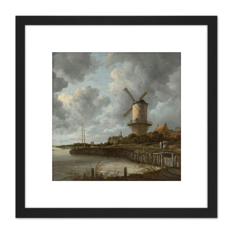 Windmill Wijk Bij Duurstede by Jacob Van Ruisdael - Single Picture Frame Painting