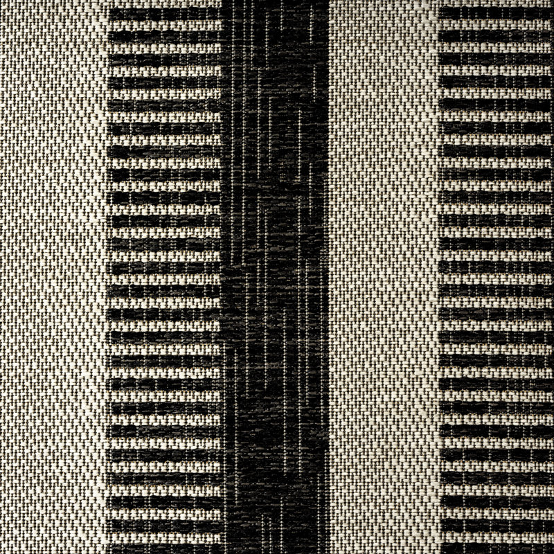 Tapis intérieur / extérieur à rayures Nicole Miller, Rectangle 5 pi 2 po x 7 pi 2 po