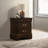 Demetra Cappuccino 2-Drawer Nightstand With Bail Handle