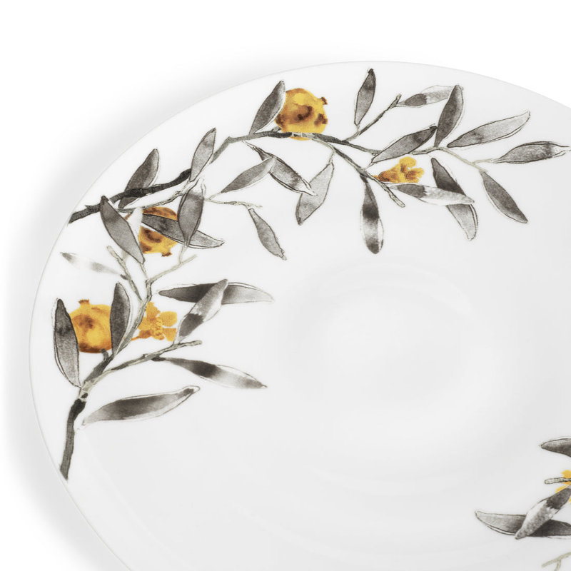 Pomegranate Handmade Porcelain Dinner Plate