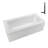 Streamline 60 in. x 30 in. Acrylic Right-Hand Drain Alcove Bathtub in Glossy White With External Drain-101699344