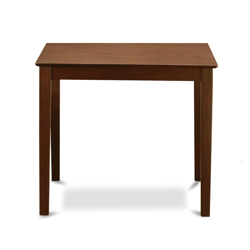 Ensemble de salle à manger 5 pièces, hauteur comptoir, comprenant une table de cuisine carrée et 4 chaises, 91 x 91 cm, acajou