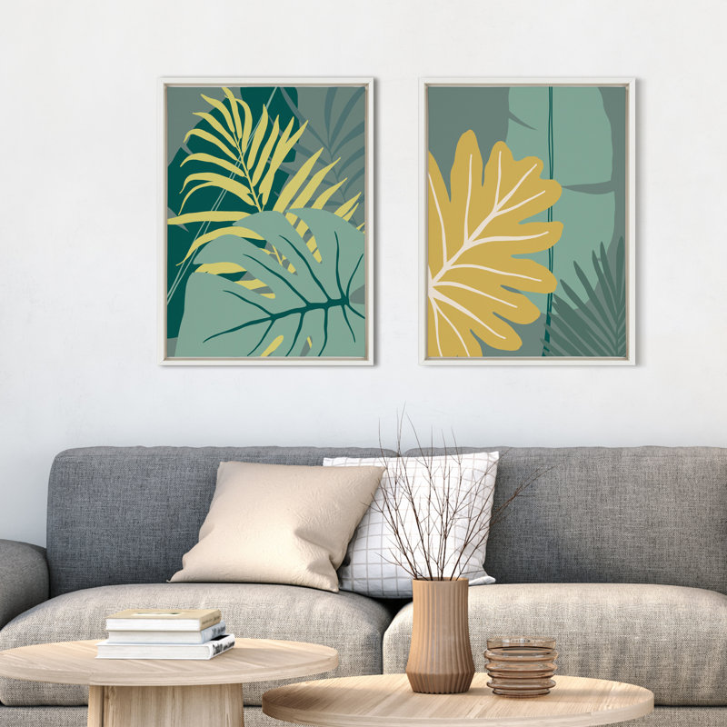 Jungle Mania 16 et Jungle Mania 15 par Maja Mitrovic de Makes My Day Happy, ensemble d'art mural sur toile