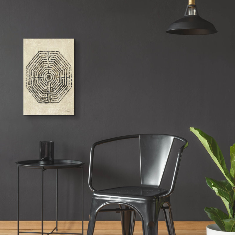 Art mural en verre épique «Labyrinth Vertical» par Sue Schlabach, H 24 po x l 16 po x P 0,2 po