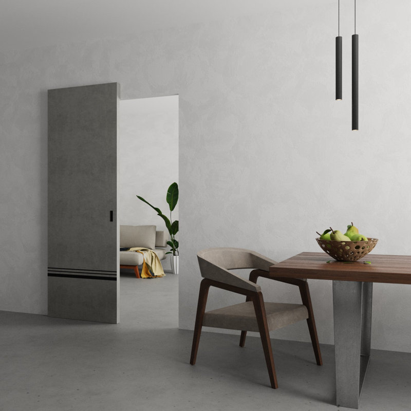 Grange cachée | Planum 0012 | Portes robustes à finition robuste et modernes | Ensemble coulissant Magic, 30 po x 80 po