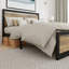 Marilee Wood and Black Metal Frame Bed with Headboard-998661035-1017558276